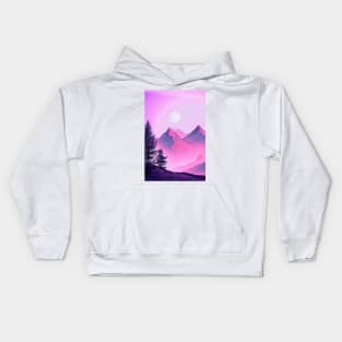 Mystery mountains Kids Hoodie